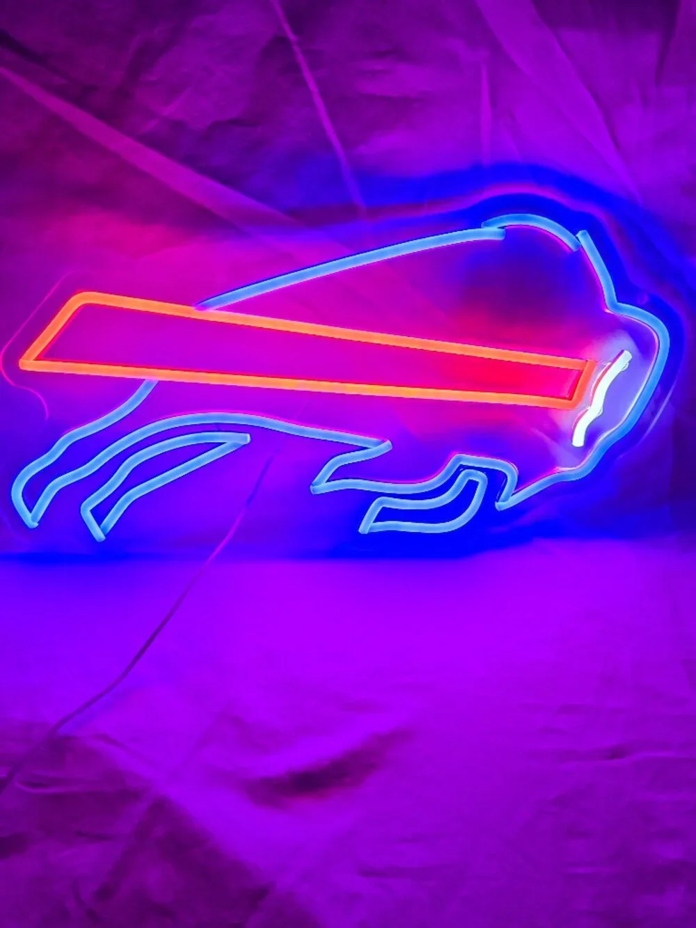 Buffalo Bills LED Neon Sign - Dimmable - USB Plug - 17 1/2x8 3/4